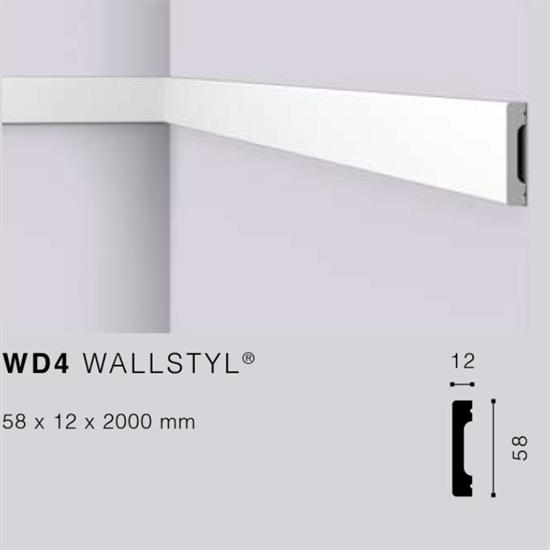 WALLSTYLWD4 CORNICE HDPS MT.2 58x12 cf.64 mt.