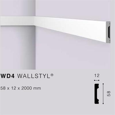 WALLSTYLWD4 CORNICE HDPS MT.2 58x12 cf.64 mt.