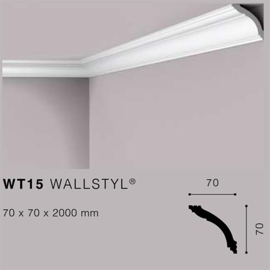 WALLSTYLWT15 CORNICE HDPS MT.2 70x70 cf.32 mt.