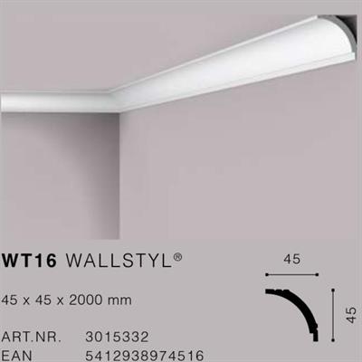 WALLSTYLWT16 CORNICE HDPS MT.2 45x45 cf.84 mt.