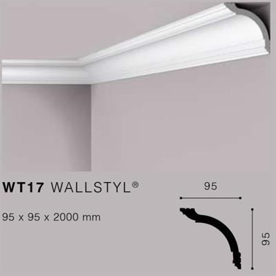 WALLSTYLWT17 CORNICE HDPS MT.2 95x95 cf.16 mt.