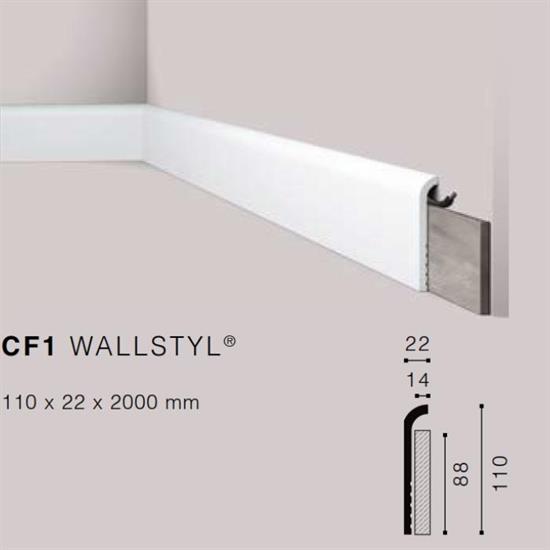 WALLSTYLCF1 COPRIBATTISCOPA HDPS MT.2 110x22 cf.36 mt.