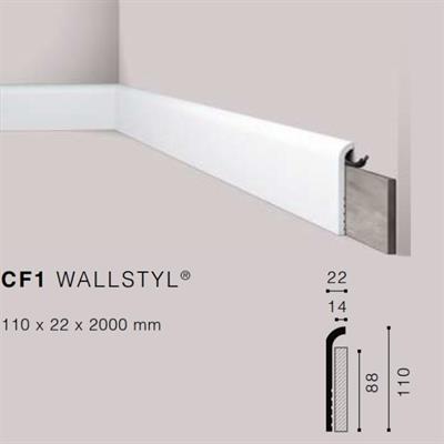 WALLSTYLCF1 COPRIBATTISCOPA HDPS MT.2 110x22 cf.36 mt.