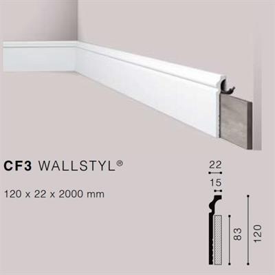 WALLSTYLCF3 BATTISCOPA HDPS MT.2 120x22 cf.38 mt.