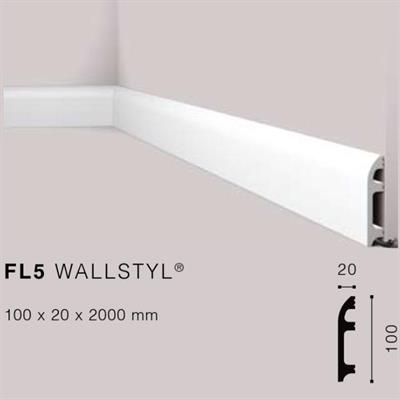WALLSTYLFL5 BATTISCOPA HDPS MT.2 100x20 cf.24 mt.