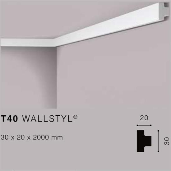 WALLSTYLT40 CORNICE HDPS MT.2 30x20 cf.100 mt.