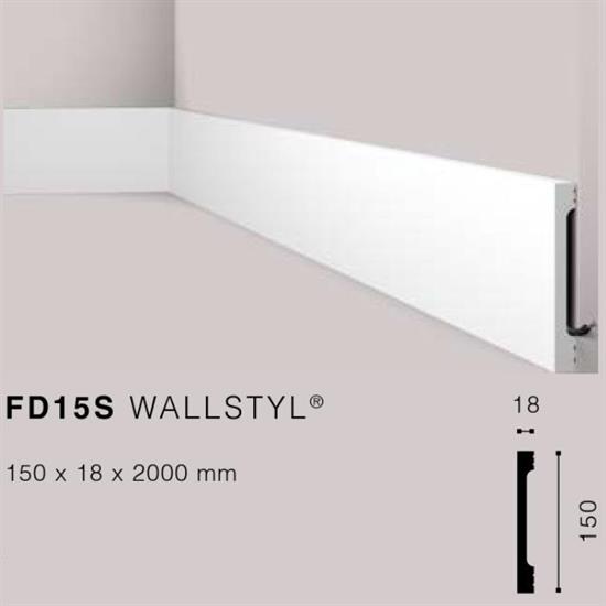 WALLSTYLFD15S BATTISCOPA HDPS MT.2 150x18 cf.16 mt.