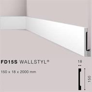 WALLSTYLFD15S BATTISCOPA HDPS MT.2 150x18 cf.16 mt.