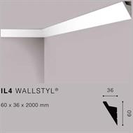 WALLSTYLIL4 CORNICE HDPS MT.2 60x36 cf.48 mt.