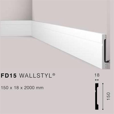 WALLSTYLFD15 BATTISCOPA HDPS MT.2 150x18 cf.16 mt.
