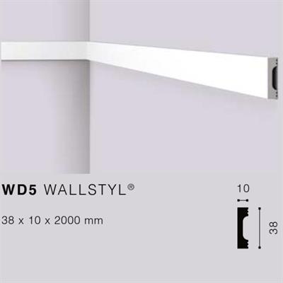 WALLSTYLWD5 CORNICE HDPS MT.2 38x10 cf.72 mt.