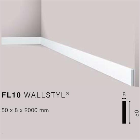 WALLSTYLFL10 BATTISCOPA HDPS MT.2 50x8 cf.64 mt.