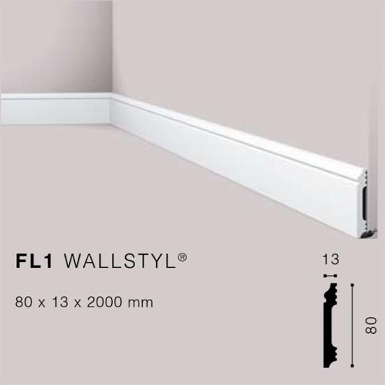 WALLSTYLFL1 BATTISCOPA HDPS MT.2 80x13 cf.42 mt.