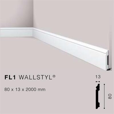 WALLSTYLFL1 BATTISCOPA HDPS MT.2 80x13 cf.42 mt.