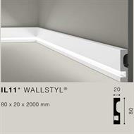 WALLSTYLIL11 CORNICE HDPS LED MT.2 80x20 cf.26 mt.