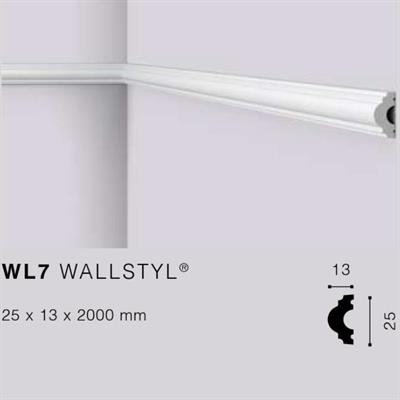 WALLSTYLWL7 CORNICE HDPS MT.2 25x13 cf.100 mt.