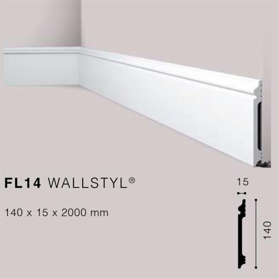 WALLSTYLFL14 BATTISCOPA HDPS MT.2 140x15 cf.20 mt.