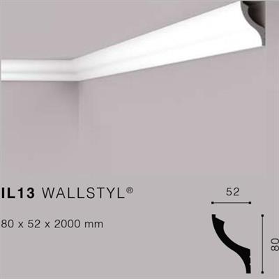 WALLSTYLIL13 CORNICE HDPS LED MT.2 80x52 cf.30 mt.
