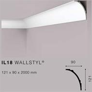 WALLSTYLIL18 CORNICE HDPS LED MT.2 121x90 cf.16 mt.