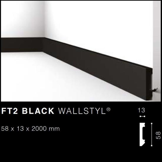 WALLSTYLFT2 black BATTISCOPA NERO MT.2 58x13 cf.34 mt.