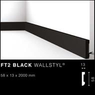 WALLSTYLFT2 black BATTISCOPA NERO MT.2 58x13 cf.34 mt.