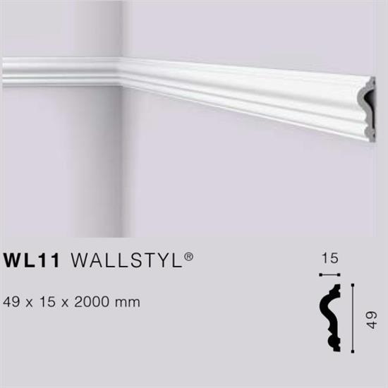 WALLSTYLWL11 CORNICE HDPS MT.2 126X106 cf.56 mt.
