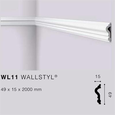 WALLSTYLWL11 CORNICE HDPS MT.2 126X106 cf.56 mt.