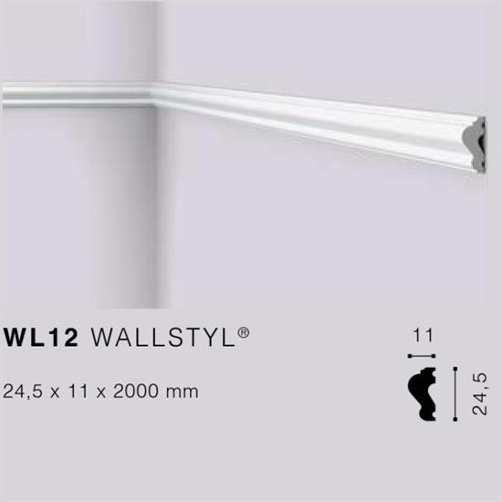 WALLSTYLWL12 CORNICE HDPS MT.2 25x11 cf.138 mt.