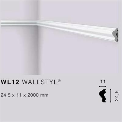 WALLSTYLWL12 CORNICE HDPS MT.2 25x11 cf.138 mt.
