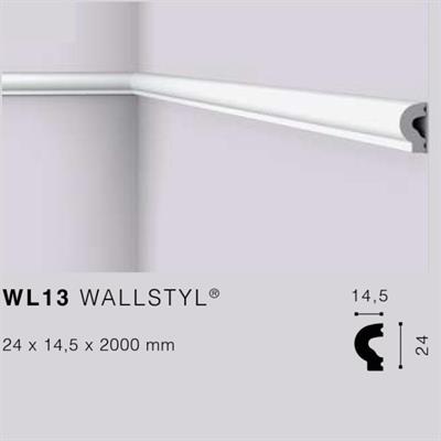 WALLSTYLWL13 CORNICE HDPS MT.2 25X14,5 cf.92 mt.