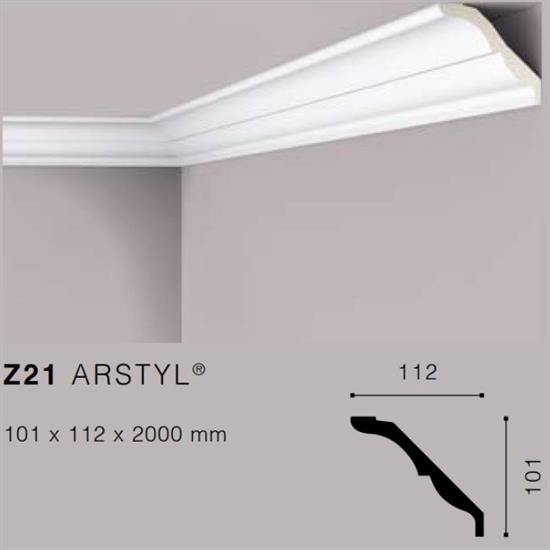 ARSTYLZ21 CORNICE POLIURETANO MT.2 101x112 cf.40 mt.