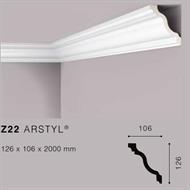 ARSTYLZ22 CORNICE POLIURETANO MT.2 126x106 cf.38 mt.