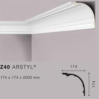 ARSTYLZ40 CORNICE POLIURETANO MT.2 174x174 cf.14 mt.