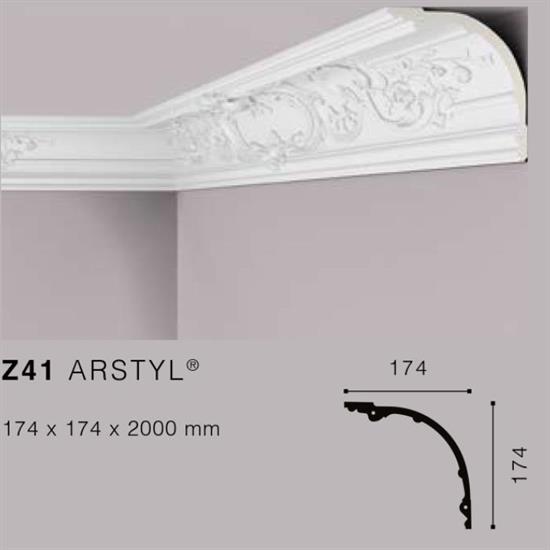 ARSTYLZ41 CORNICE POLIURETANO MT.2 174x174 cf.12 mt.