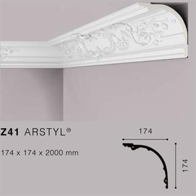 ARSTYLZ41 CORNICE POLIURETANO MT.2 174x174 cf.12 mt.
