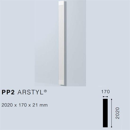 ARSTYLPP2 PILASTRO IN POLIURETANO 202cm x 17cm.