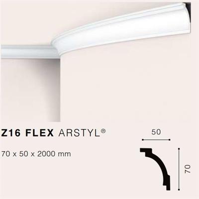 ARSTYLZ16flex CORNICE POLIURETANO MT.2 70x50 cf.30 mt.