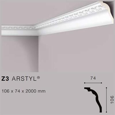 ARSTYLZ3 CORNICE IN POLIURETANO MT.2 106x74 cf.24 mt.