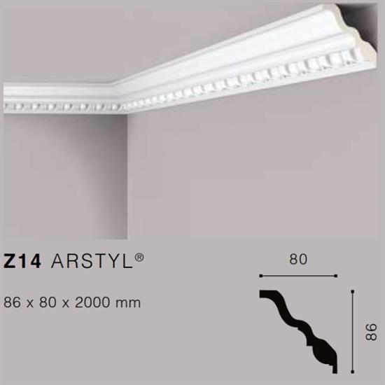 ARSTYLZ14 CORNICE POLIURETANO MT.2 86x80 cf.60 pz.