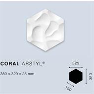 ARSTYLCORAL WALLTILES 3D POLIURETANO 380x329x25 cf.6 pz.