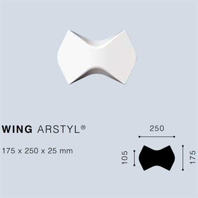 ARSTYLWING WALLTILES 3D POLIURETANO 175x250x25 cf.10 pz.