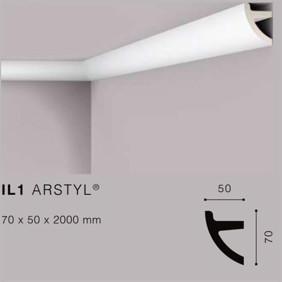 ARSTYLIL1 CORNICE POLIURETANO MT.2 70x50 cf.48 mt.
