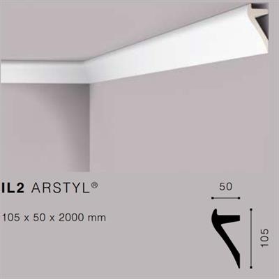 ARSTYLIL2 CORNICE POLIURETANO MT.2 105x50 cf.40 mt.