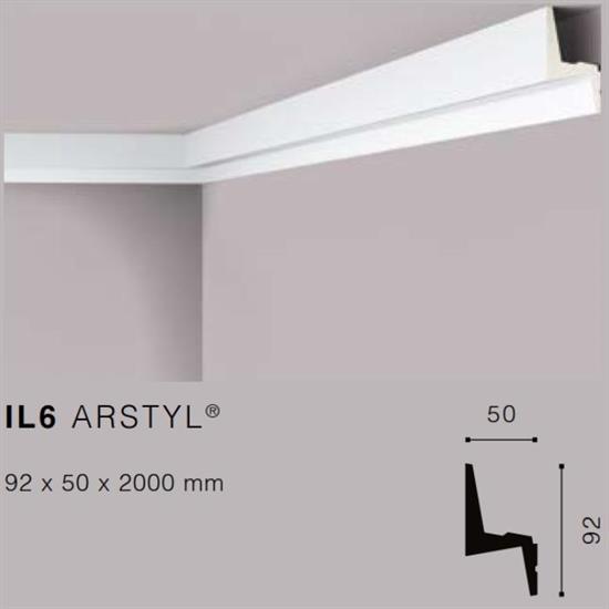 ARSTYLIL6 CORNICE POLIURETANO MT.2 92x50 cf.28 mt.