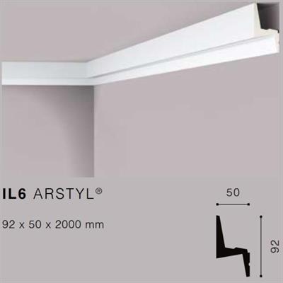 ARSTYLIL6 CORNICE POLIURETANO MT.2 92x50 cf.28 mt.