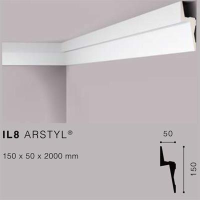 ARSTYLIL8 CORNICE POLIURETANO MT.2 150x50 cf.14 mt.