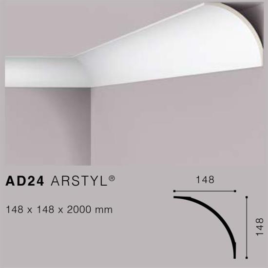 ARSTYLAD24 CORNICE IN POLIURETANO MT.2 148x148 cf.24 mt.