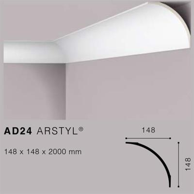 ARSTYLAD24 CORNICE IN POLIURETANO MT.2 148x148 cf.24 mt.