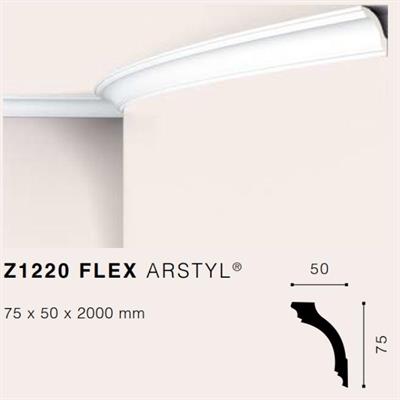 ARSTYLZ1220flex CORNICE POLIURETANO MT.2 75x50 cf.26 mt.