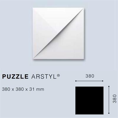 ARSTYLPUZZLE WALLTILES 3D POLIURETANO 380x380x31 cf.6 pz.